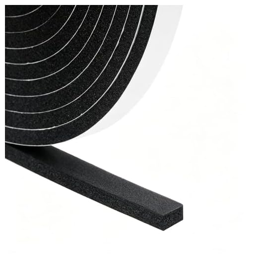 Foam Insulation Tape, Weather Stripping Door Seal Strip for Doors and Windows,Sliding Door,Sound Proof Soundproofing Door Seal,Weatherstrip,Air Conditioning Seal Strip (1/2In x 1/4In x 33Ft)