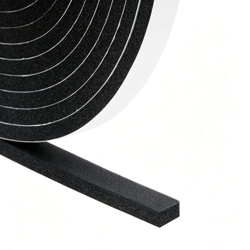 Image of DGSL Foam Weather Stripping, 1 /2 inch x1 /4 inch, 33Ft Door Window Seal Tape