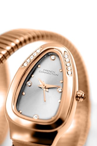 Image of French Connection Silver Analog Dial Watch for Women - FCN0110SRGM