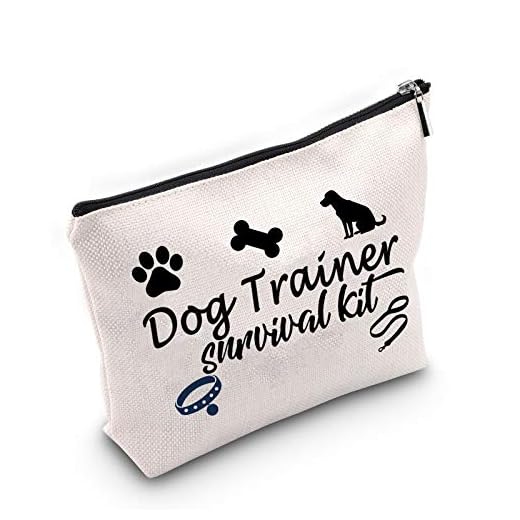 TSOTMO Dog Trainer Training Gift Dog Coach Gifts Dog Trainer Cosmetic Bag Thank You Gift for Dog Trainer Dog Lover Makeup Bag Gift (Dog Trainer)