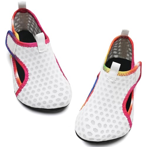 Image of WateLves Kids Water Shoes Toddler Girls Boys Barefoot Non-Slip Quick Dry Aqua Socks for Beach Swim Walking