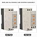ANKROYU DVRD - 12/24/48 Protect Relay, Guide Rail Type Installation Monitoring Relay, Industrial Adjustable Electrical Relay for Home Office Appliance (DC48V)