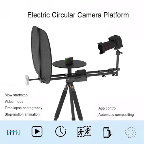 Supporto per fotografia regolabile con piattaforma rotante per produzione video