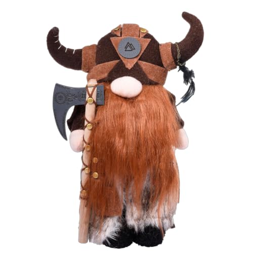 Image of Viking Warrior Gnome Doll Handmade Nordic Home Decor Ornament