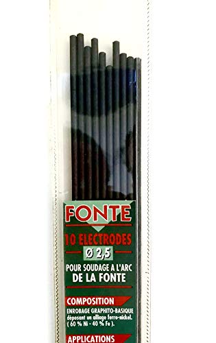 CEVAL France 10 Electrodes fonte diam. 2.5mm