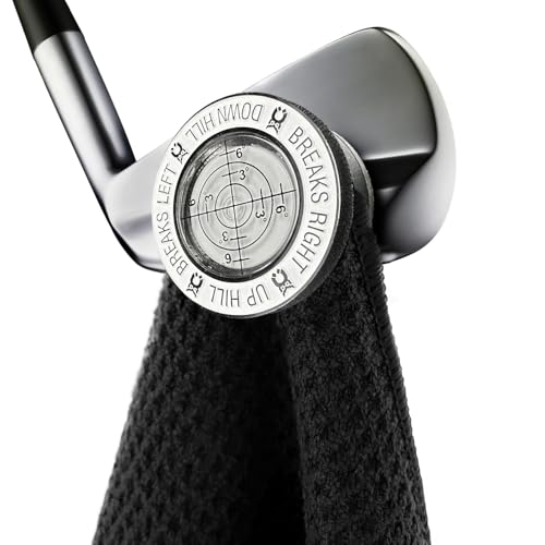 MagnetOwl - Magnetic Clip for Any Golf Towel - Removeable and Reusable Golf Towel Magnet - Add Industrial Strength Magnet to Any Towel - Strong Hold to Golf Bags, Clubs or Carts (Bubble White)