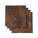 Sie bekommen, was Sie sehen – viele andere Sets sehen nichts aus, was beworben wird. Unser Produkt hat vier Sets von 30,5 x 30,5 cm antik aussehenden Echtleder-Laken und eine 91,4 cm lange Lederschnur. Das ist genau das, was Sie für Ihr nächstes Projekt brauchen. Dies ist das Tor, um lebenslange Erinnerungen zu schaffen.