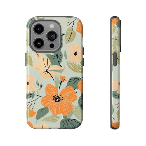 Coque iPhone 14 Pro rigide fleurie - Protégez votre mobile contre les rayures