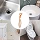 Amazon Basics Abflussverstopfungsentferner, flexible Abflussspirale zur effektiven Entfernung von Haaren und Ablagerungen in Waschbecken und Badewanne, 50 cm, 12 Stück