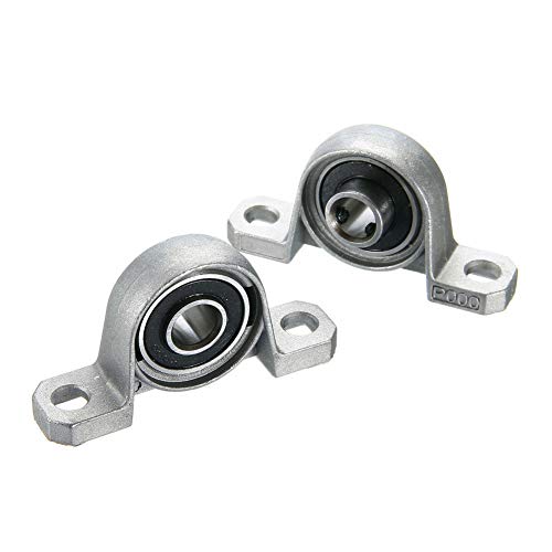 2 cuscinetti a sfera con foro di 10 mm di diametro, supporto per cuscino KP000