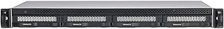 TERRAMASTER U4-423 2.5GbE NAS Rackmount 1U 4-Bay High Performance for SMB with N5095 Quad-core CPU, 4GB DDR4 Memory, 2.5GbE Port x 2, Network Storage Server (Diskless)