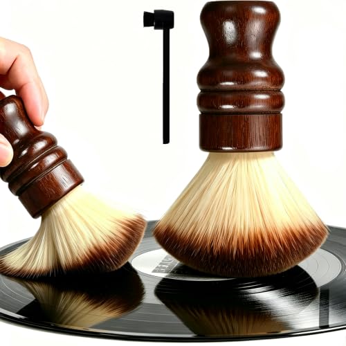 Killoomii 2-in-1 Vinyl Record Cleaning Kit with Stylus Brush - Anti Static Dust Solid Wood Vinyl...