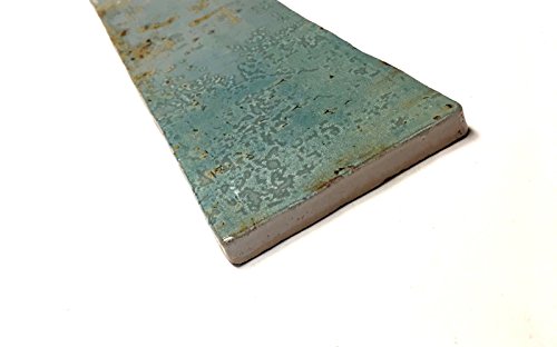 3X12 Palermo Collection Aqua Glazed Ceramic Tile Backsplash Decor Wall Bath (1Sf, 4Pcs) #TOP6
