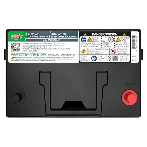 Interstate MTX AGM Group 24F Battery