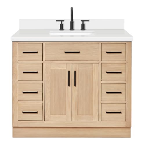 ARIEL 42-Inch Vanity With Quartz Countertop image