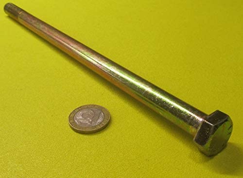 Grade 8 Zinc Yellow Steel Bolts RH PT 1/2"-20 x 10.00 Length