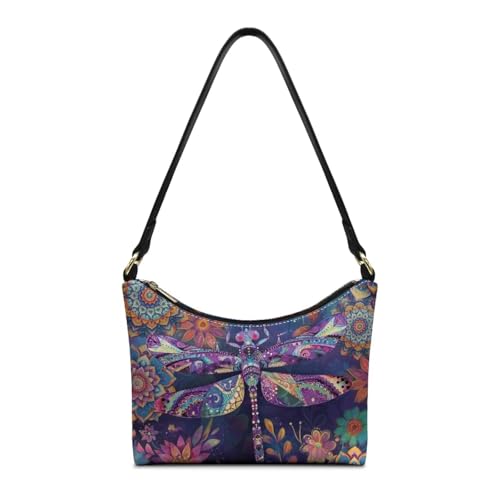 Image of Handbag for Women Leather Underam Shoulder Bag with Zipper Fashion Work Purse Waterproof Travel Wallet