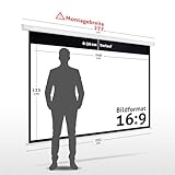ESMART Economy EXM Motor-Leinwand 240 x 135 cm (108″) | Format 16:9 | Fernbedienung | Heimkino elektrische Beamer Projektionsleinwand Motor Leinwand LCD… - 2