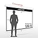 ESMART Economy EXM Motor-Leinwand 277 cm Bild 240 x 135 cm (108") | Format 16:9 | Fernbedienung | Heimkino elektrische Beamer Projektionsleinwand Motor Leinwand LCD