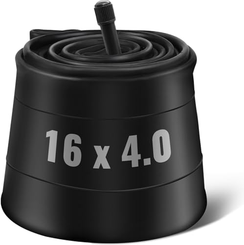 PAKCHEF 16 x 4.0 Inner Tube with Schrader Valve - Ideal for Kids Electric Bike with 16 Inch Fat Tires - Butyl Rubber Durable & Reliable Performance (1 Pack)