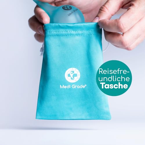 Medi Grade Ohrenreiniger 75 ml | Ohrenschmalz Entferner für Babys, Kinder und Erwachsene | Ohrendusche, Ohrreiniger und Ohr Sauger perfekt zum Ohren reinigen