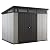 Keter Outdoor Storage Shed, for Patio, House, Backyard & Garden, Artisan, 9x7 Ft, Grey