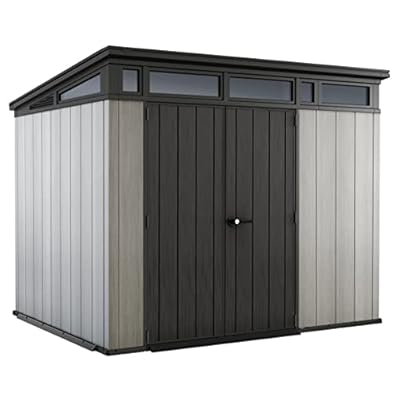 Keter Outdoor Storage Shed, for Patio, House, Backyard & Garden, Artisan, 9x7 Ft, Grey