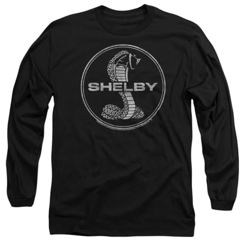 T-shirt Cobra Carroll Shelby manches longues en coton noir vêtement unisexe décontracté de style sport