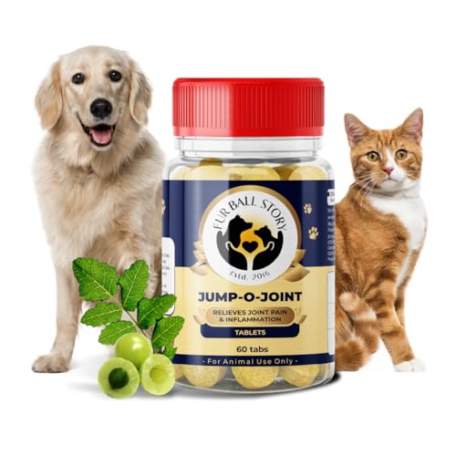 Image of Fur Ball Story Jump-O-Joint Mobility Tablets for Dogs & Cats - 60 Tablets | Supports Joint Health & Flexibility | Promotes Cartilage Support | Daily Joint Supplement