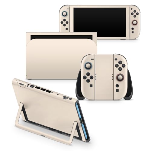 Catálogo de Vinilos para interruptores los 5 mejores. 49 Tacky Design - Skin clásico de color sólido para Nintendo Switch Skin de vinilo de 3 m (naranja pastel, interruptor 2 (2025))