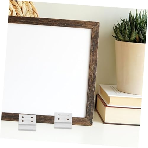 Image of 2pcs Heavy Duty Z Bracket French Cleat Hangers for Wall Mounting Aluminum Picture and Mirror Hanging Hardware Suitable for Artwork and Headboard Installation