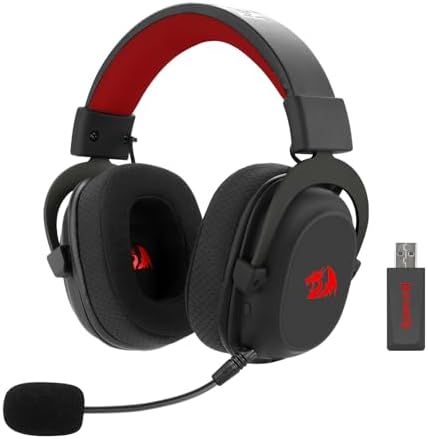 Headset Gamer Redragon Zeus Pro Preto Sem Fio 7.1 H510-PRO