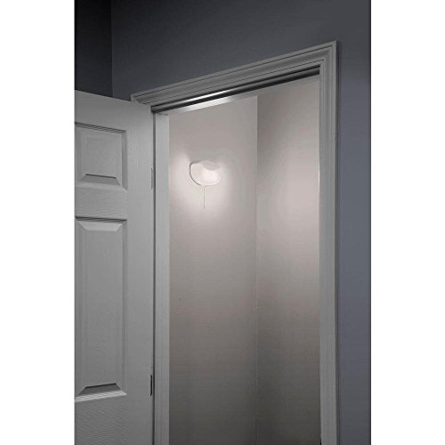 Image of Lithonia Lighting 7 Inch Flush Mount LED Ceiling Light with Motion Sensor,120 Volts, 10 Watts, Wet Listed, 575 Lumens, White (FMMCL 840 PIR M4)