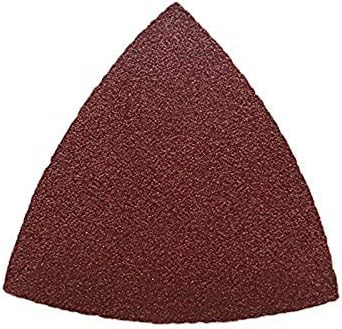 OxoxO 80mm Triangular Sanding Pad Abrasive Sandpaper NO Hole 40 Grits Aluminum Oxide Hook & Loop Sanding Sheets (60-Pack)