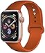 Produktbild Silikonarmband Für Apple Watch Band 44mm 40mm 38mm 42mm Armband Armband Armband   Serie 6 5 4 3 SE Band- Dunkelorange , 42 oder 44 mm SM