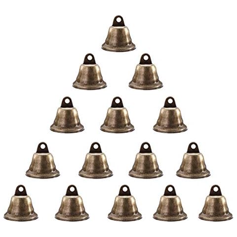 35PCS Vintage Bronze Jingle Bells, 38mm Christmas Jingle Bells Rings Christmas Tree Ornaments Pendants for Christmas Tree Decoration, Making Wind Chimes, Dog Doorbell & Potty Training, Housebreaking Cover