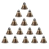 35PCS Vintage Bronze Jingle Bells, 38mm Christmas Jingle Bells Rings Christmas Tree Ornaments Pendan