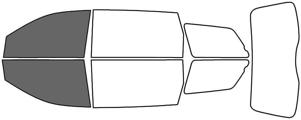 Rvinyl Window Tint Kit Compatible with Toyota Sienna 2004-2010 - Black 35% - Single Ply No Bubble Film - Do it Yourself Vehicle Front Precut Kit