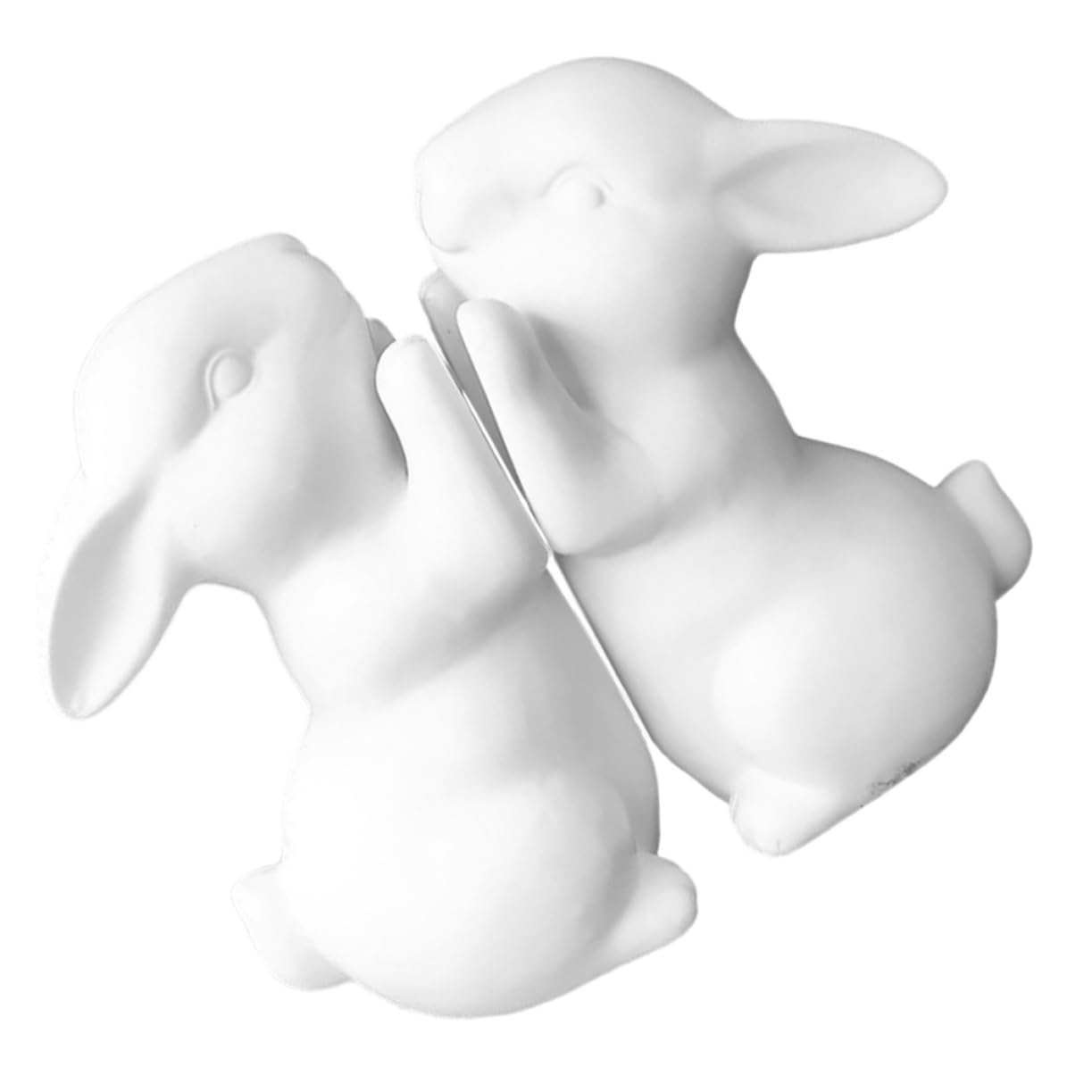 Serrage-livres lapin blanc céramique déco étagère salon moderne