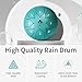 Rsasi Steel Tongue Drum, 6 Inch 8-Note C Tone, Rain Drum for Meditation, Yoga & Mindfulness, Ideal Gift for Music Lovers (Green, 6 Inch 8 Note)
