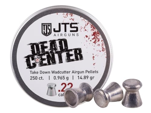 JTS Dead Center Precision .22 Cal, 14.89 Grain, Wadcutter, 250ct, Blister Pack