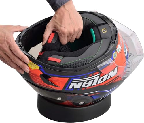 Protector de casco y soporte de goma antideslizante para casco de moto 2