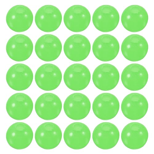 M METERXITY 200 Pcs Glow Fishing Beads - Plastic Luminous Round Soft Bait Egg Lure Rigs Apply to Outdoor Tackle Tool (3mm, Green)