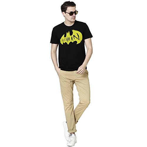 Image of Batman by Free Authority Men's Printed Regular Fit T-Shirt