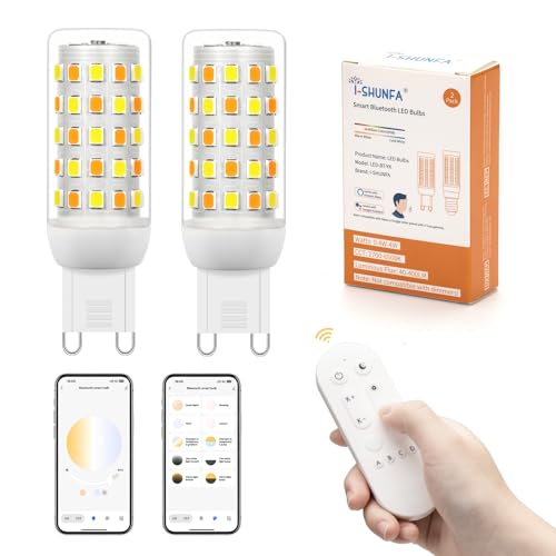 Bombillas LED Smart G9 con Mando a Distancia y Control Mediante Aplicación, LED G9...