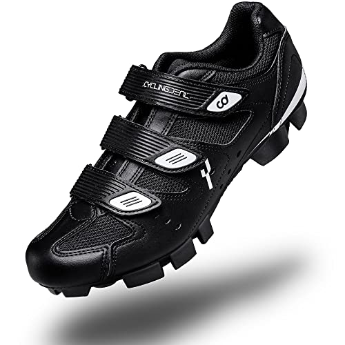 image for CyclingDeal Mountain Bicycle Bike Men's MTB Cycling Shoes Black Compat