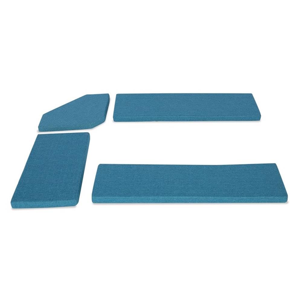 Linon Polyester Cushion Set for Chelsea Nook in Blue (Nook NOT Included)