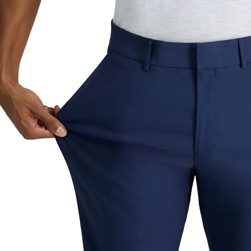 Haggar Men's Life Khaki Straight Fit Flat Front Flex Pant4