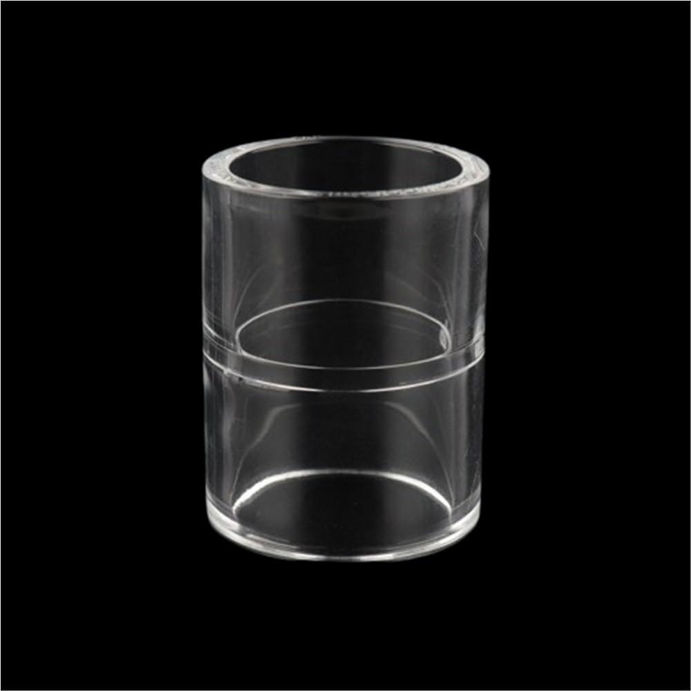 Dfrywdgsey Blue Acrylic Transparent Tube, 90 Degree L-Shaped Pipe Fitting, Thick Transparent Acrylic Connector, Aquarium Fish Tank Tube Elbow Tee Joint(,32Mm)