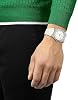 Tissot PRX para hombre, caja de acero inoxidable 316L, reloj de cuarzo, blanco, caucho, 12 (T1374101701100) 8